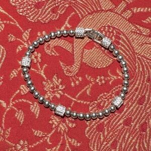 Brighton Meridian Petite Silver Pearl bracelet